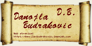 Danojla Budraković vizit kartica